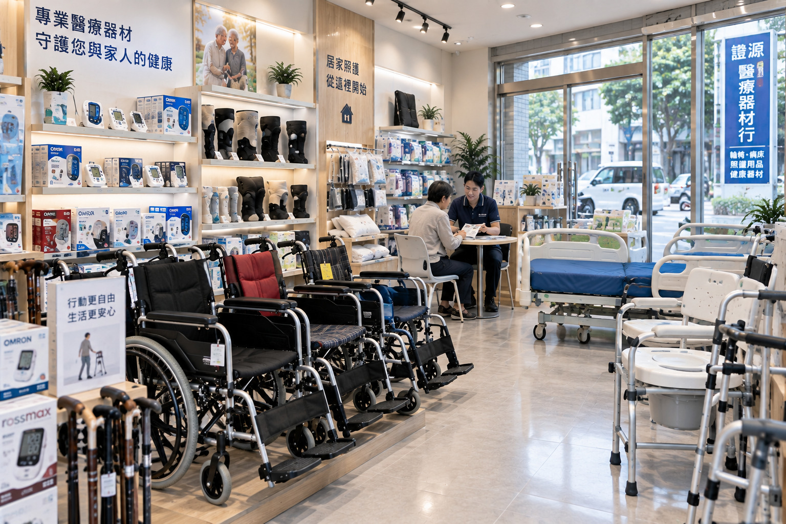 高雄醫療器材行實體門市與產品展示